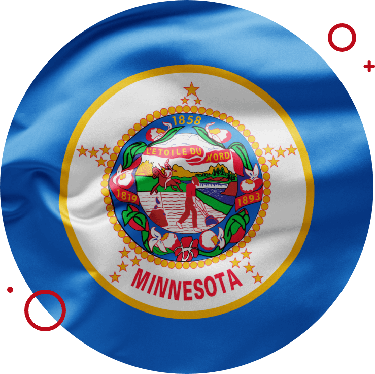 state of Minnesota flag