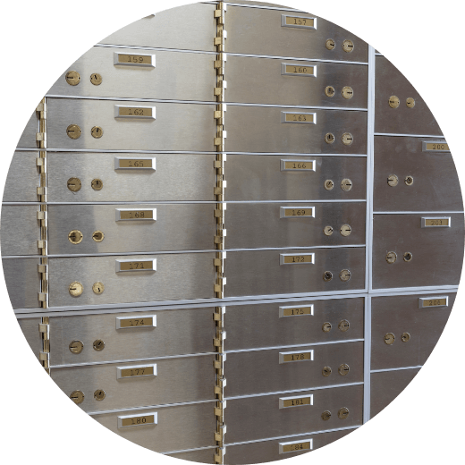 safe deposit boxes