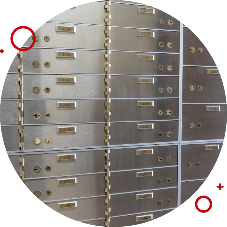 safe deposit boxes