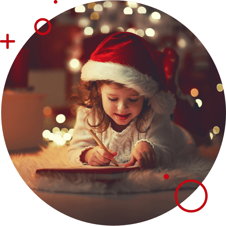 child writing letter to Santa