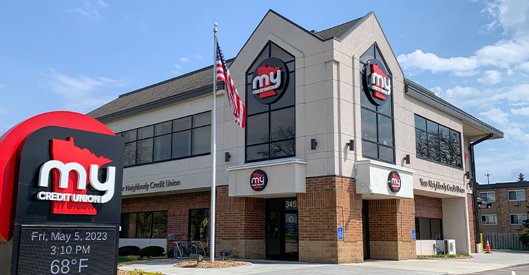 my credit union 77th street branch front of the building