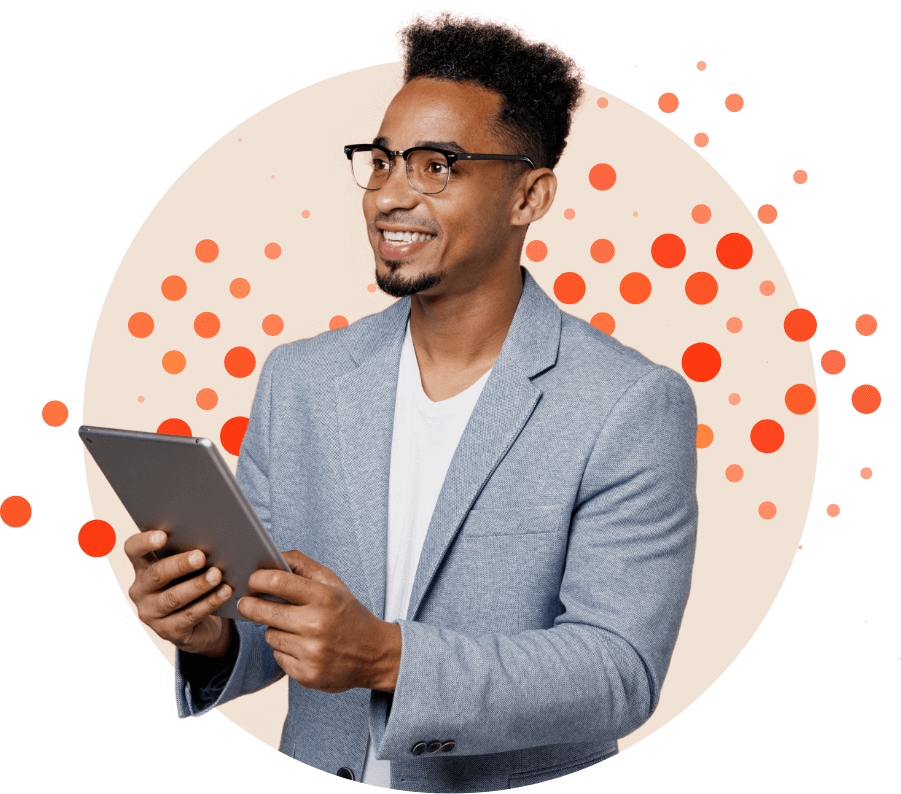 Man using laptop of apply for business loan